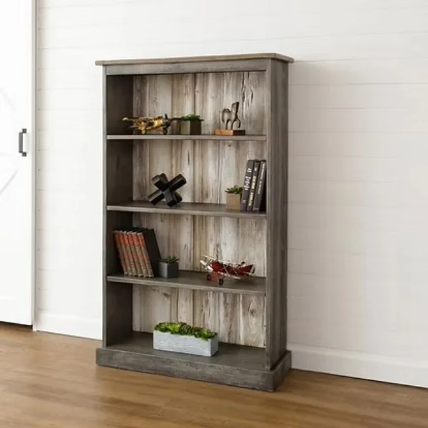 5’ Bookcase with Weathered Back
