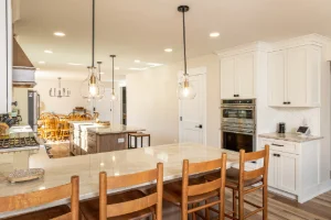 Under-cabinet task lighting installed on custom Amish cabinetry in Chadds Ford, PA