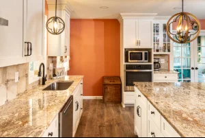 Modern kitchen remodel with granite countertops in a Parkesburg, PA home