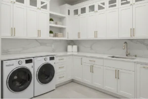 Sustainable locally sourced maple wood kitchen cabinets with a natural finish in Chester County, PA