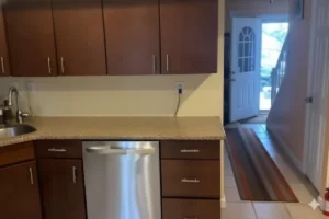 New oak wood kitchen cabinet installation in Honey Brook, PA